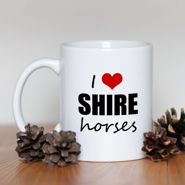 Kubek koń Shire