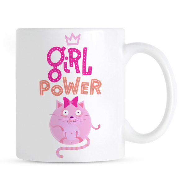 Kubek z kotem Girl Power